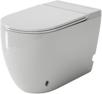 Унитаз GR-PR5502 impuls безободковый c тонкой крышкой приставной #WF_CITY_VIN# картинка