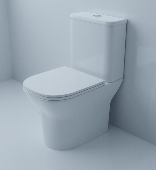 Azario Iris AZ 8353 унитаз-компакт безобод. с сидением микролифт #WF_CITY_VIN# картинка