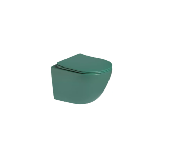 Унитаз подвесной SL-5005T-G безободковый, ТОРНАДО, зеленый матовый #WF_CITY_VIN# картинка
