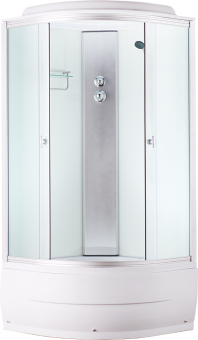 AQUAPULSE 4002D 90*90*225 гл.п. fabric white УСИЛЕННАЯ(усл,каркас,антикап покр,усл,стек) #WF_CITY_VIN# картинка