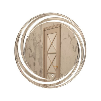 Зеркало MIXLINE "Беатрис" D800 сенсор, светод.подсветка, гравировка #WF_CITY_VIN# картинка