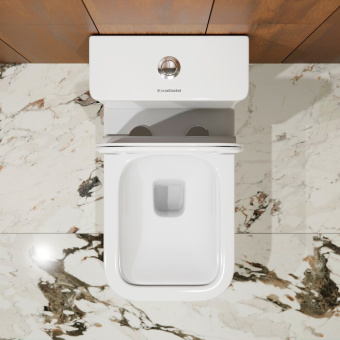 Унитаз-компакт B04 безободковый + сиденье тонкое ДП #WF_CITY_VIN# картинка