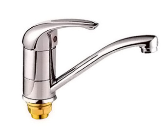 Смеситель д/кухни шар. с коротким изливом с гайкой G132210 d40 Серебро GOTA ROCIO #WF_CITY_VIN# картинка