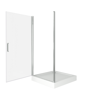 Душевое ограждение PANDORA DR90-C-CH (L/R) прямое 90*185 ст.прозрач. 6мм (без поддона и автослива) #WF_CITY_VIN# картинка