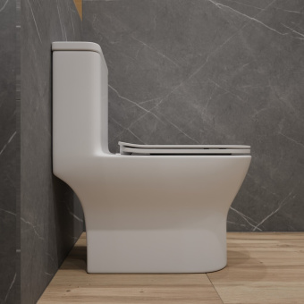 Монолит SM9618T, безободковый ТОРНАДО, тонкое сиденье ДП (с гофрой и подводкой) #WF_CITY_VIN# картинка