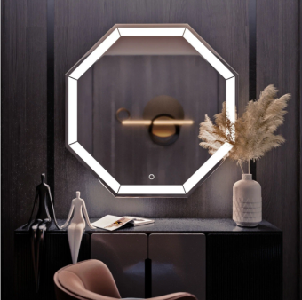 Зеркало MIXLINE "Ренато" 800*800 сенсор, с гравировкой #WF_CITY_VIN# картинка