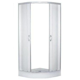 Душевое ограждение с поддоном 9402А 80*80*195 низ.п. (матов) #WF_CITY_VIN# картинка