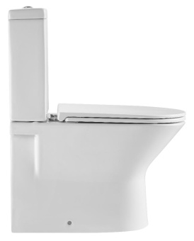 Унитаз компакт A2802 безободковый + сиденье тонкое ДП #WF_CITY_VIN# картинка