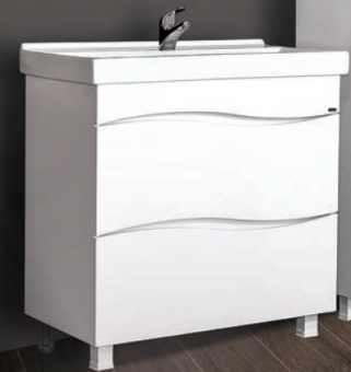 Тумба MDS (А) "Смайл 80/2" С РАКОВИНОЙ  COMO 80 #WF_CITY_VIN# картинка