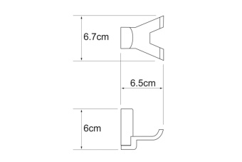 Крючок двойной К-5023 WasserKRAFT #WF_CITY_VIN# картинка