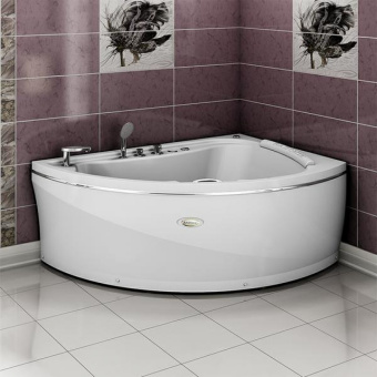 АЛАРИ ванна  г/м 168*120 ЛЕВАЯ + каркас+слив-перелив+экран #WF_CITY_VIN# картинка