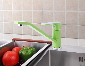 Смеситель F4933 для кухни зелен. FRAP #WF_CITY_VIN# картинка