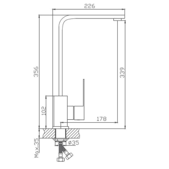 Смеситель HAIBA д/кухни HB70803 #WF_CITY_VIN# картинка