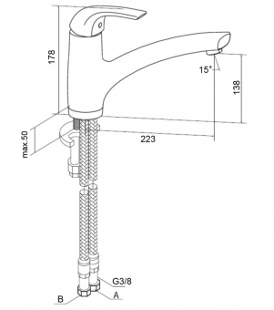 Смеситель 77073 для кухни STOLT #WF_CITY_VIN# картинка