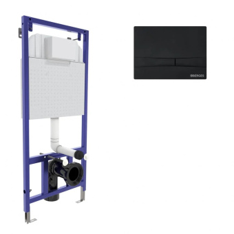 Инсталляция Berges NOVUM кнопка F5 Soft Touch черная #WF_CITY_VIN# картинка