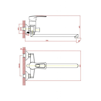 Смеситель д/ванны ZOLLEN SIEGEN SI62411641 #WF_CITY_VIN# картинка