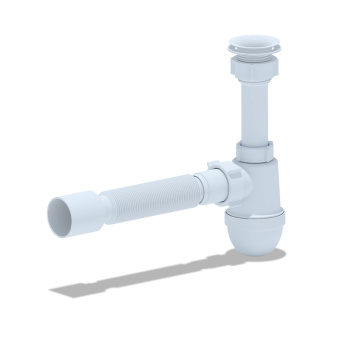 Сифон Варяг С5010 1 1/4"*40 с гофрой 40/50 #WF_CITY_VIN# картинка