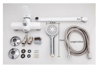 Смеситель д/ванны R22301 белый #WF_CITY_VIN# картинка