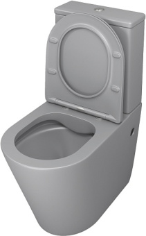 Унитаз GR-4480GLMS Color СВЕТЛО-СЕРЫЙ матовый безободковый #WF_CITY_VIN# картинка