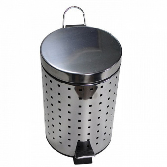 Ведро 105-H круглое, перфорированное, из нерж. стали, с педалью, 5л, вывод #WF_CITY_VIN# картинка
