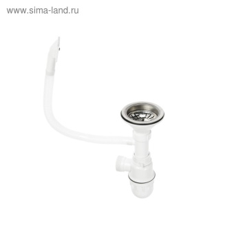 Мойка врез. 45*57 (0,6) вып 3 1/2 VLADIX ЛЕВАЯ нерж. мат. 16 см с сифоном #WF_CITY_VIN# картинка