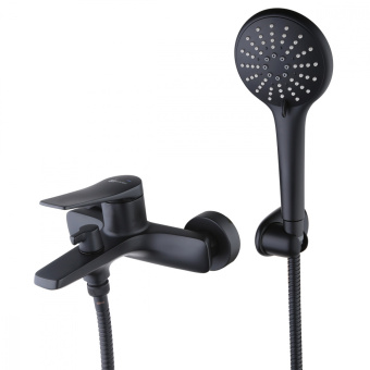 Смеситель LEMARK д/ванны LM3714ВL "Бронкс" с коротким изливом черный  #WF_CITY_VIN# картинка