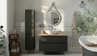 Зеркало Wood 60 подсветка, бесконтактное включение #WF_CITY_VIN# картинка