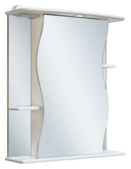 Шкаф зеркальный "Лилия 500" Белый #WF_CITY_VIN# картинка