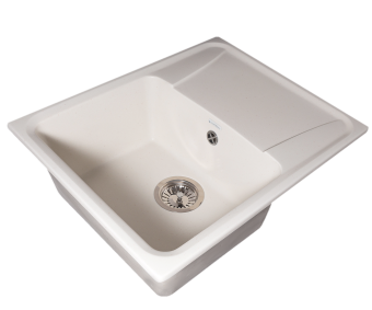 Кухонная мойка GranAlliance G-22, белый 580х470х195 мм (ДхШхВ) #WF_CITY_VIN# картинка