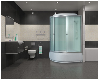 NG 1310-08RN (Ниагара) душевая кабина (матовая)  120*80*220 в.п #WF_CITY_VIN# картинка