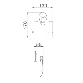 Держатель д/бумаги HB1603 #WF_CITY_VIN# картинка