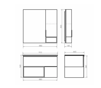 Тумба "Франкфурт 90" Бетон светлый с раковиной COMFORTY 90E (подвес) #WF_CITY_VIN# картинка
