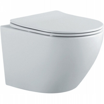 Унитаз подвесной AQ1901-00 ЕВРОПА безобод. с сиденьем тонким микролифт  #WF_CITY_VIN# картинка