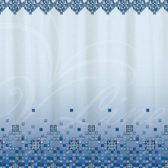 Занавеска Vilina (Мозайка голубая) 1582-3 #WF_CITY_VIN# картинка