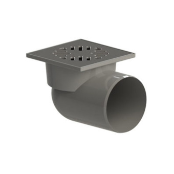 Трап 110 с гориз. спуском (косой) "сухой" затвор ПП 150*150 #WF_CITY_VIN# картинка