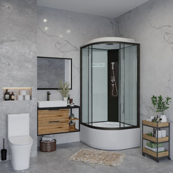 Душевая кабина ALT-090W 90*90*215 в.п. (3 места) #WF_CITY_VIN# картинка