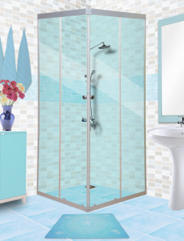 Душевой уголок "Грация 80-2" Колотый лед #WF_CITY_VIN# картинка