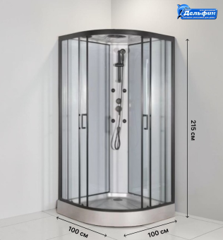 Душевая кабина ALT-9081 100*100*215 н.п. #WF_CITY_VIN# картинка