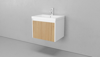Тумба подвесная Klaufs 60 (шатанэ/белый) #WF_CITY_VIN# картинка