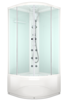DOMANI-SPA Душевая кабина Delight 110 high 100*100*218 (бел.мат.) #WF_CITY_VIN# картинка
