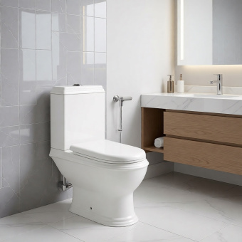 HOLLER CLASSIC Унитаз-компакт с сиденьем ТЕРМОПЛАСТ Белый #WF_CITY_VIN# картинка