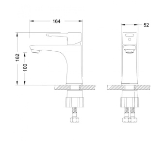 Смеситель LEMARK д/умывальника LM0506С "Эвитта" #WF_CITY_VIN# картинка