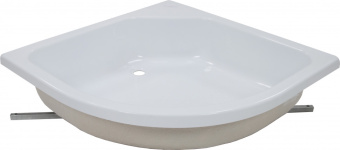 Душевой поддон ПД4 90*90  (средний полукруг)+сифон 1/2**50/60 хром ,(E410CL)(E450CL) #WF_CITY_VIN# картинка