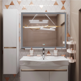 Зеркало Mixline МИНИО-2 900*800 (сенс. выкл., светодиодная подсв., подогрев) #WF_CITY_VIN# картинка