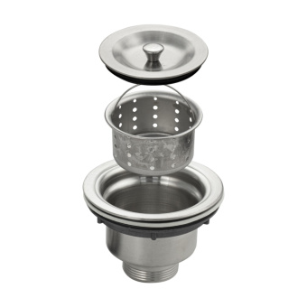 Выпуск 3 1/2 с мусоросборником, нерж.сталь 8720 #WF_CITY_VIN# картинка