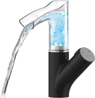 Смеситель ROSSINKA д/кухни Z35-30B с подсветкой черный  #WF_CITY_VIN# картинка