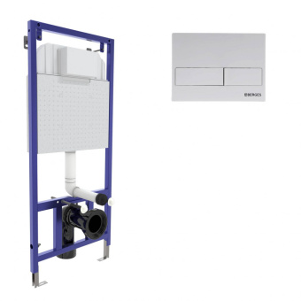 Инсталяция Berges NOVUM кнопка L4 Soft Touch белая #WF_CITY_VIN# картинка