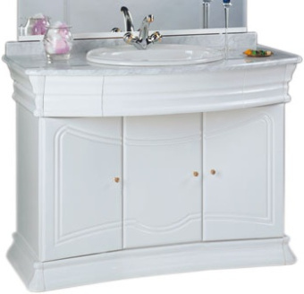 Тумба "ГРЕЦИЯ МП 100" + столешница с раковиной Универ 56 (Vidima) #WF_CITY_VIN# картинка