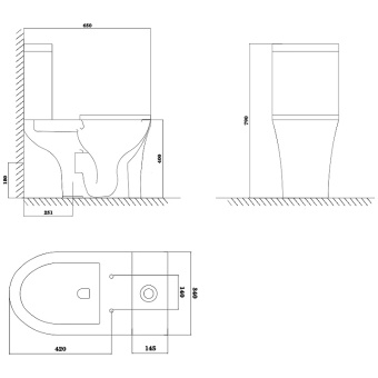 OLIVES унитаз-компакт Sierra + сиденье дюропласт Белый арт.SRN31126DP #WF_CITY_VIN# картинка