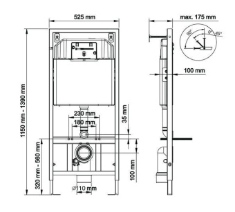 Инсталляция Berges NOVUM кнопка L5 Soft Touch черная #WF_CITY_VIN# картинка
